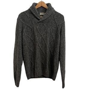 Luca Nobili Cable Knit Shawl Collar Sweater Mens M Italy Wool Fisherman Chunky‎